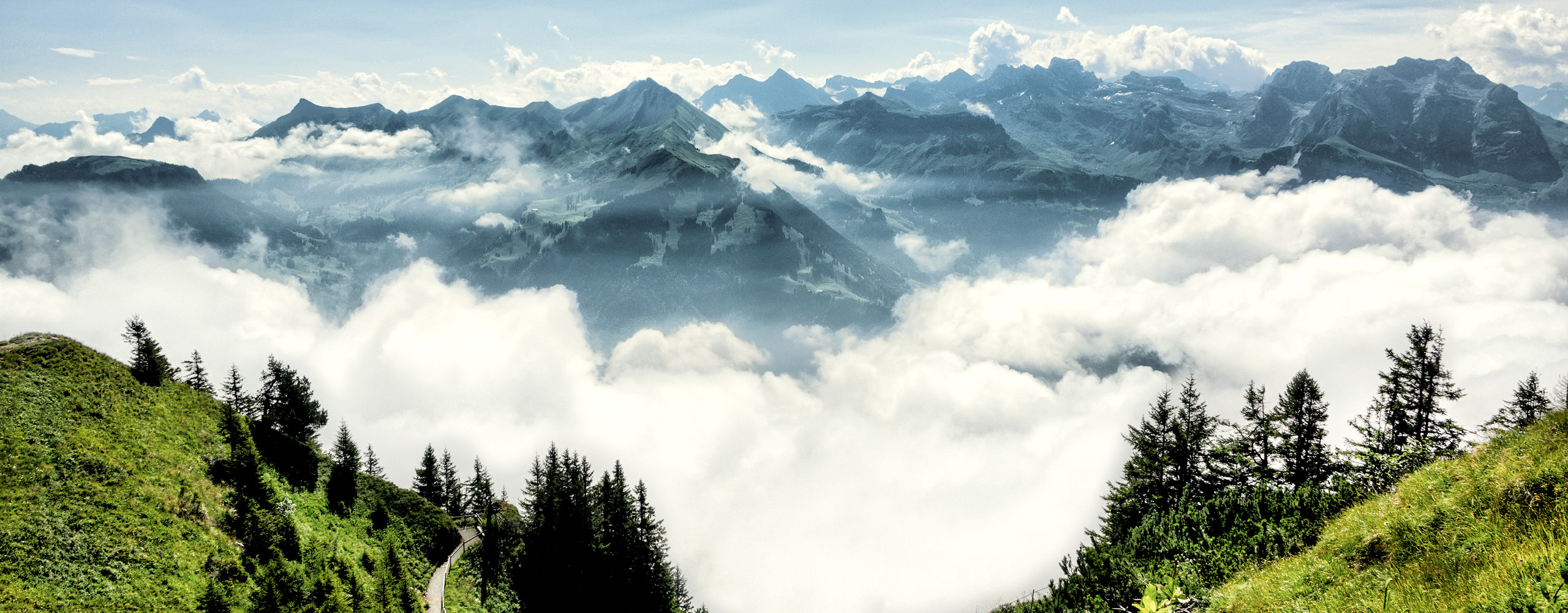 Bergkaeserei Langentannen Stanserhorn Nidwaldner Bergwelt Panorama